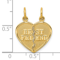 10K BEST FRIEND 2 Piece Break-A-Part Charm-10C212