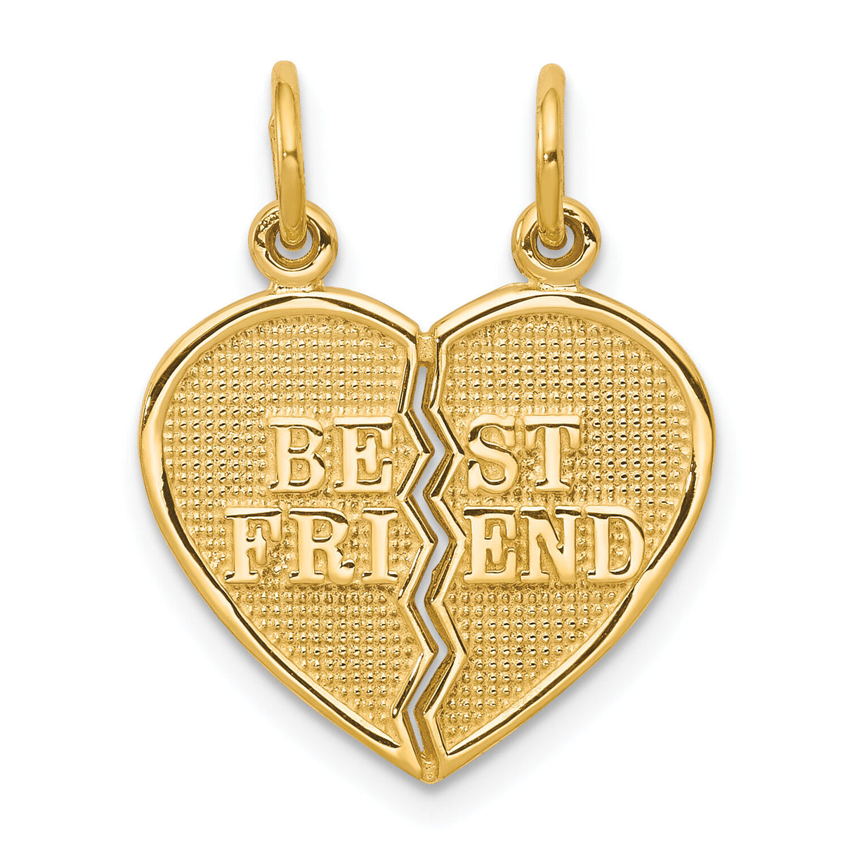 10K BEST FRIEND 2 Piece Break-A-Part Charm-10C212