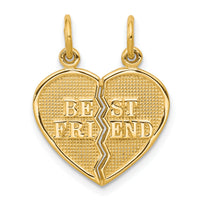 10K BEST FRIEND 2 Piece Break-A-Part Charm-10C212