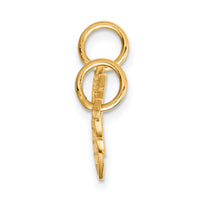 10K Heart and Key Break-apart Charm-10C214