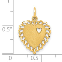 10k Heart Charm-10C215