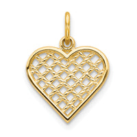 10k Heart Charm-10C216