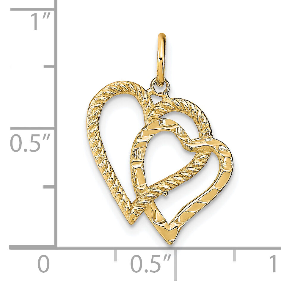 10k Heart Charm-10C218