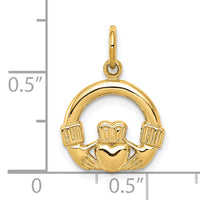 10k Claddagh Charm-10C221