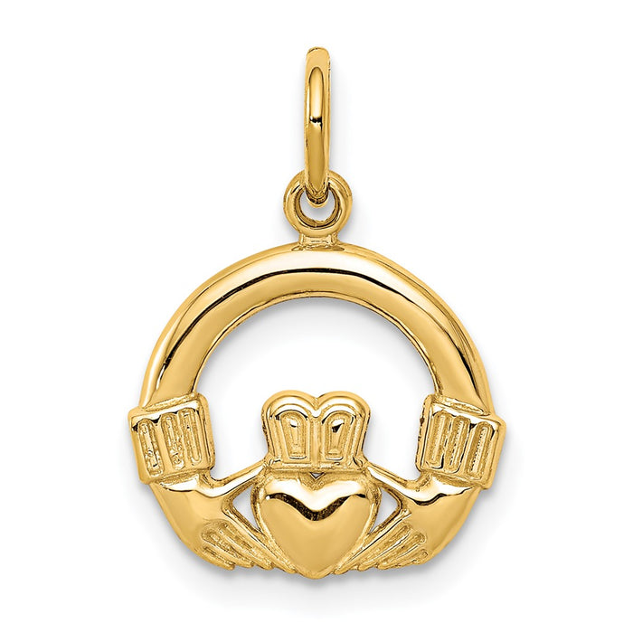 10k Claddagh Charm-10C221
