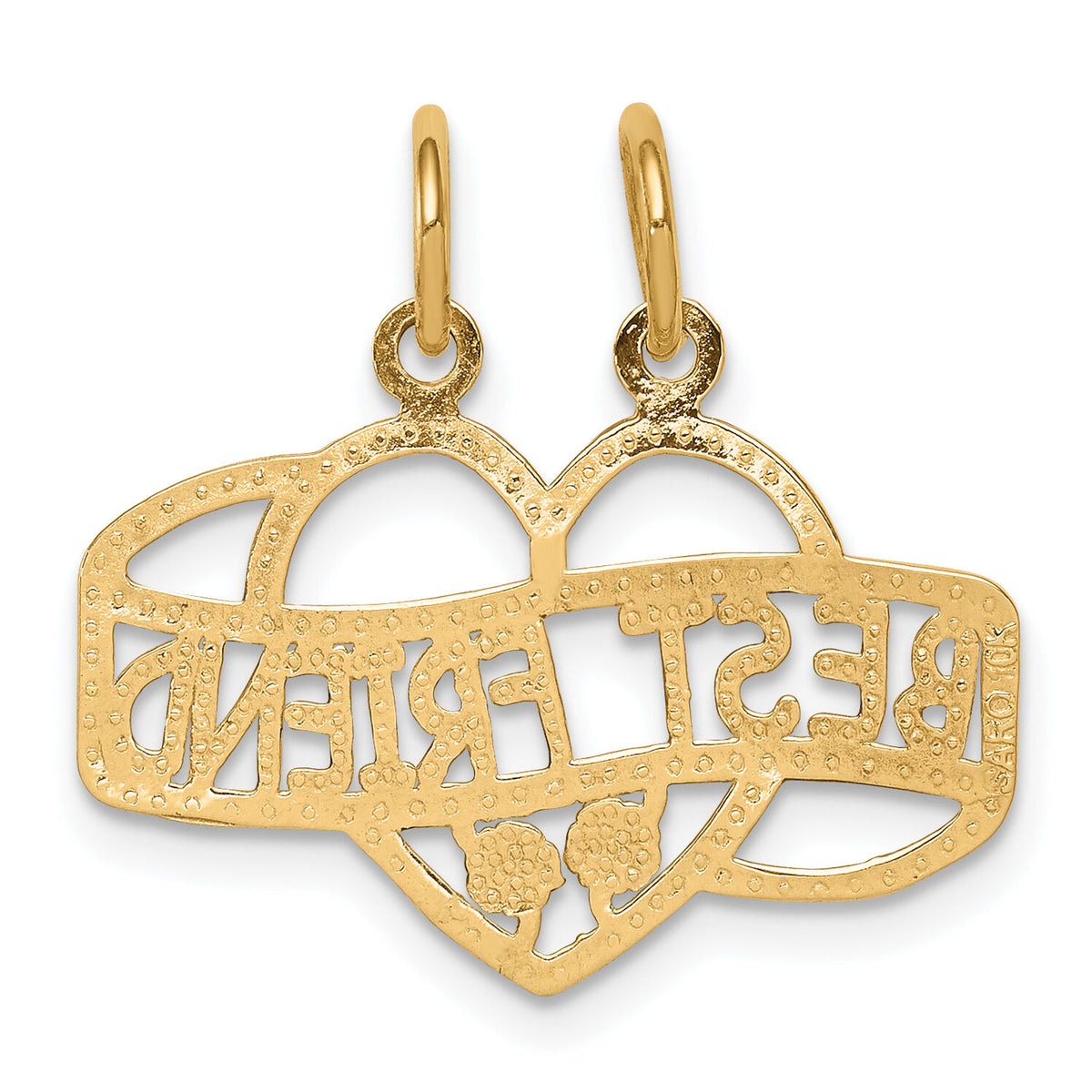 10K BEST FRIEND 2 Piece Break-A-Part Charm-10C222