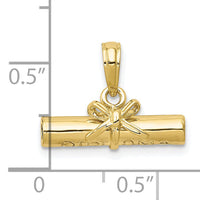 10k 3-D Diploma Pendant-10C2224