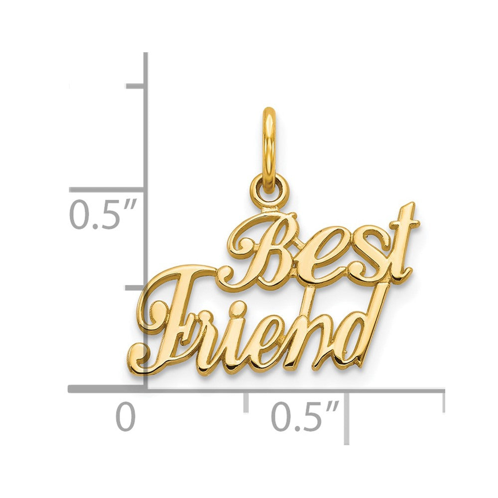 10K BEST FRIEND Charm-10C223