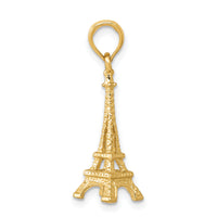 10k Solid Polished 3-D Eiffel Tower Charm-10C2235