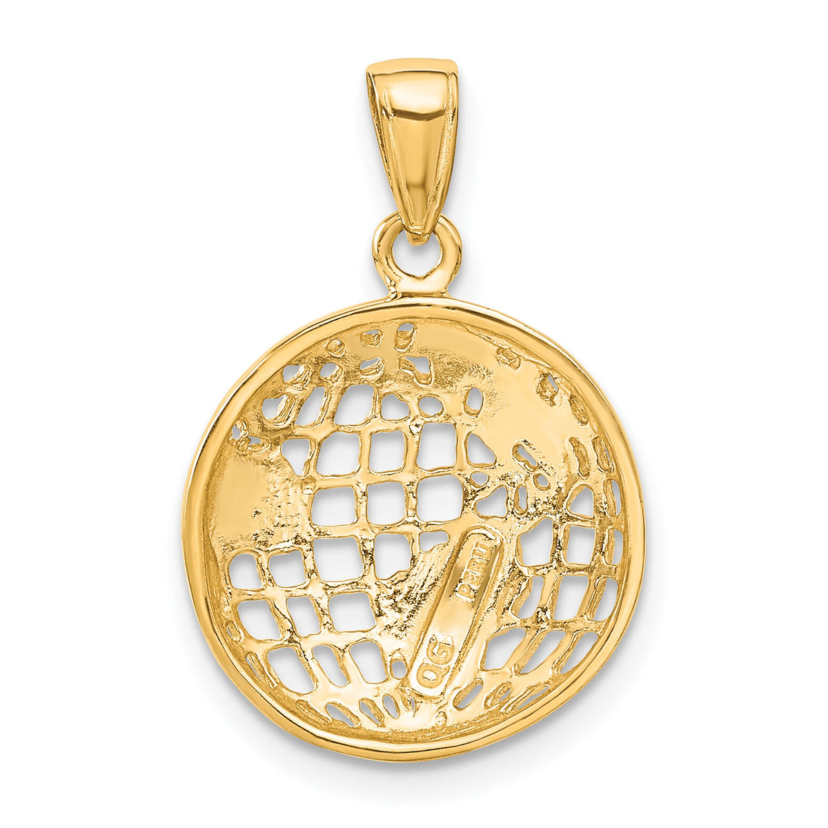 10k Polished Globe Pendant-10C2246