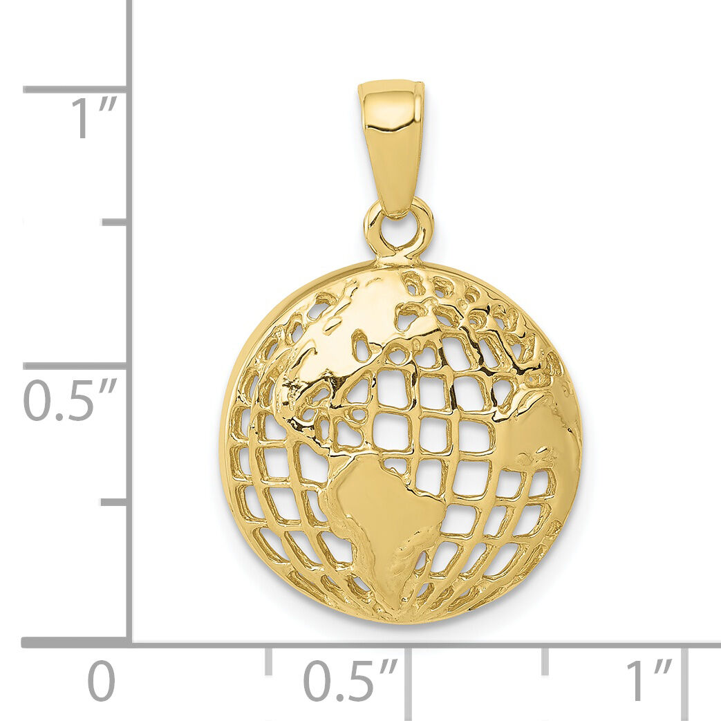 10k Polished Globe Pendant-10C2246