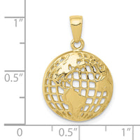 10k Polished Globe Pendant-10C2246