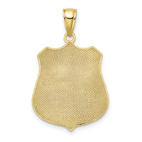 10k Large Police Badge Pendant-10C2253