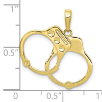 10K Handcuffs Pendant-10C2255