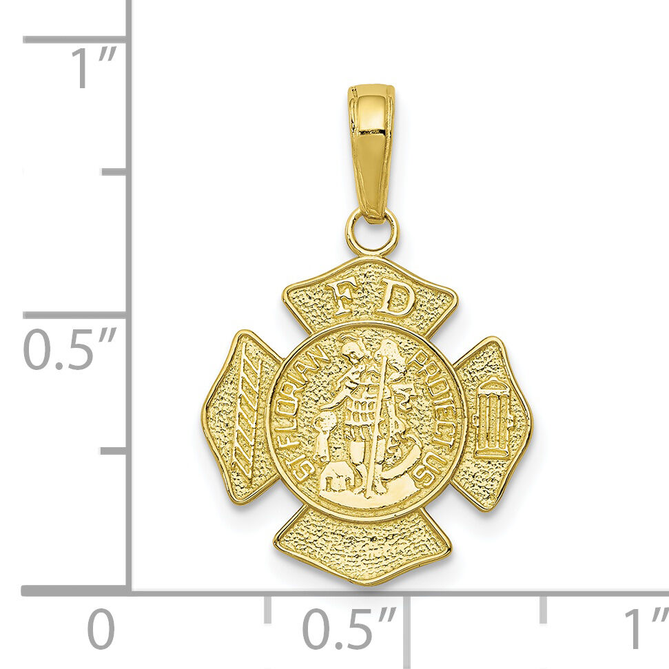 10k St. Florian Protect Us/Fire Dept. Pendant-10C2258