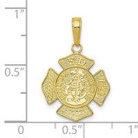 10k St. Florian Protect Us/Fire Dept. Pendant-10C2258