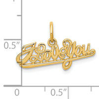 10K I LOVE YOU Charm-10C226