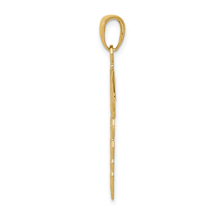 10k Caduceus Pendant-10C2261