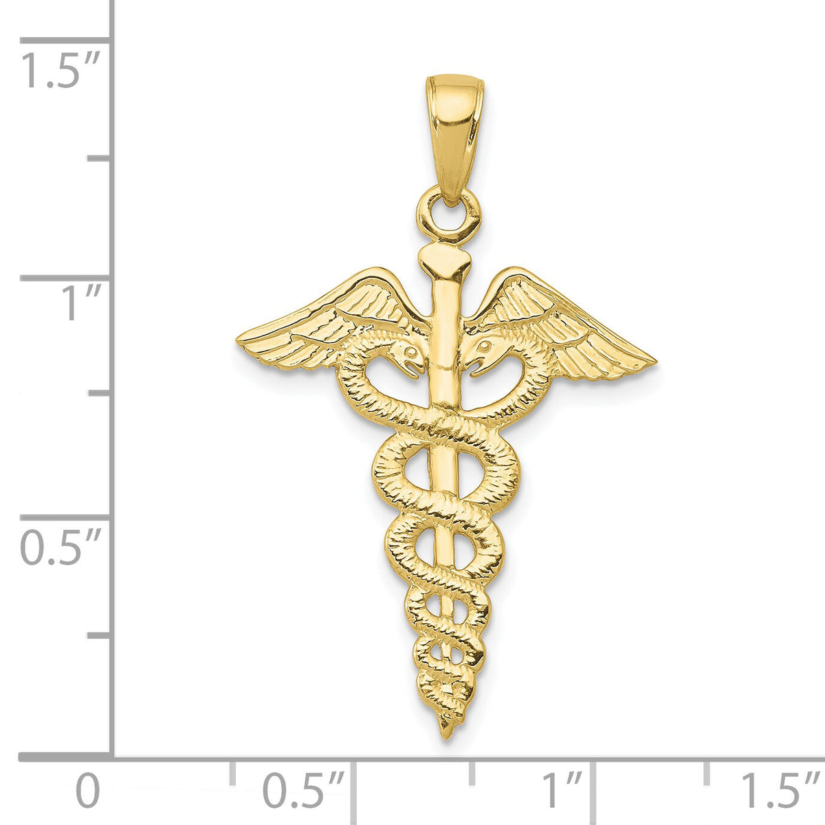 10k Caduceus Pendant-10C2261