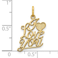 10K I LOVE YOU Charm-10C229