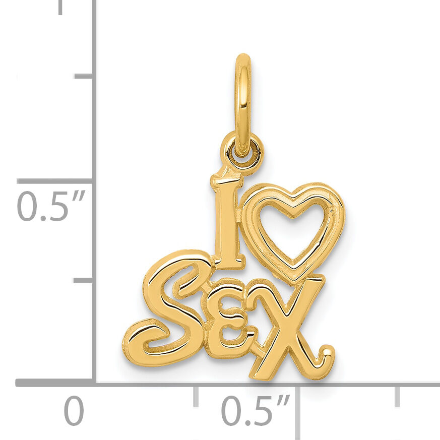 10k Talking - I HEART SEX Charm-10C240