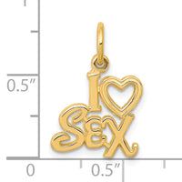 10k Talking - I HEART SEX Charm-10C240