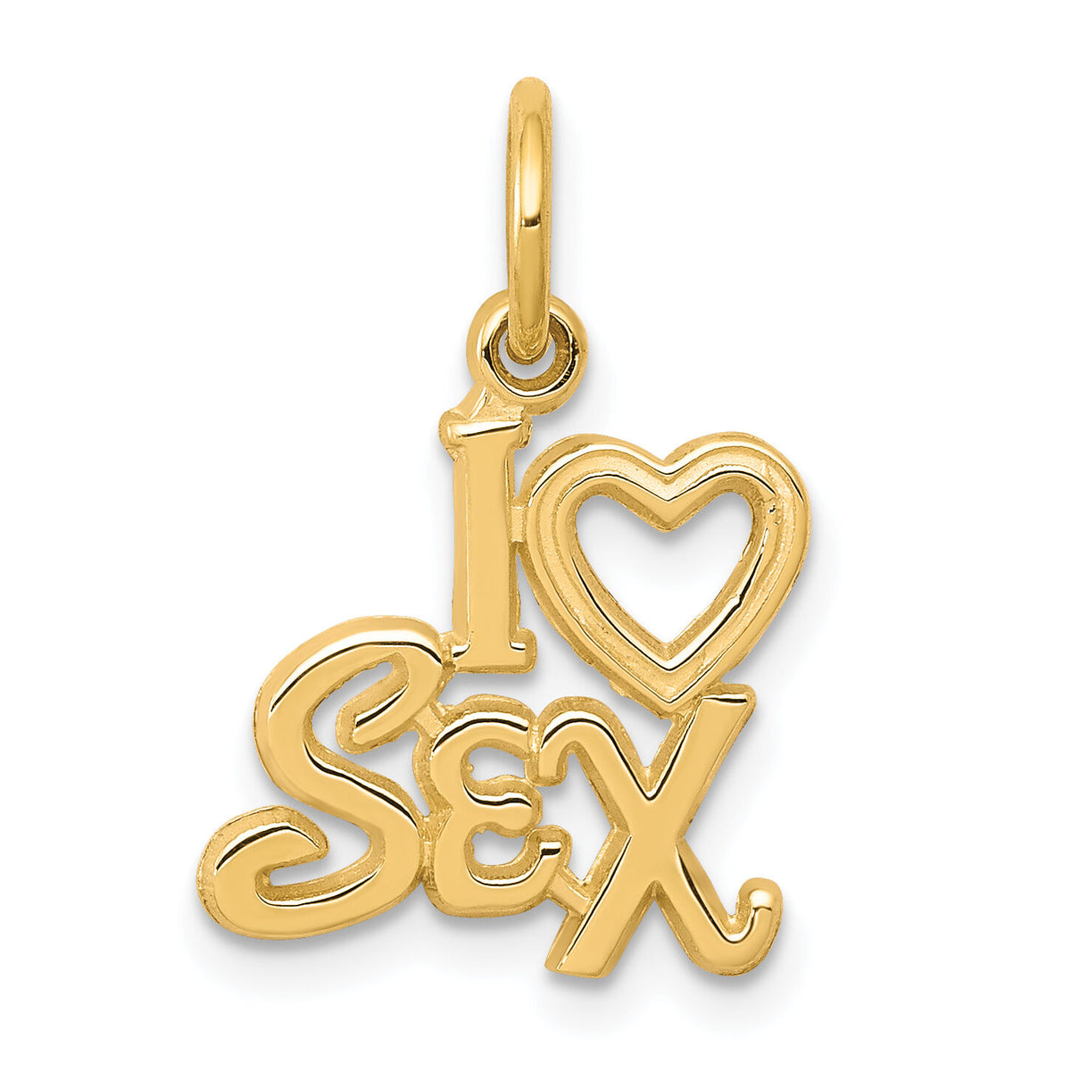 10k Talking - I HEART SEX Charm-10C240