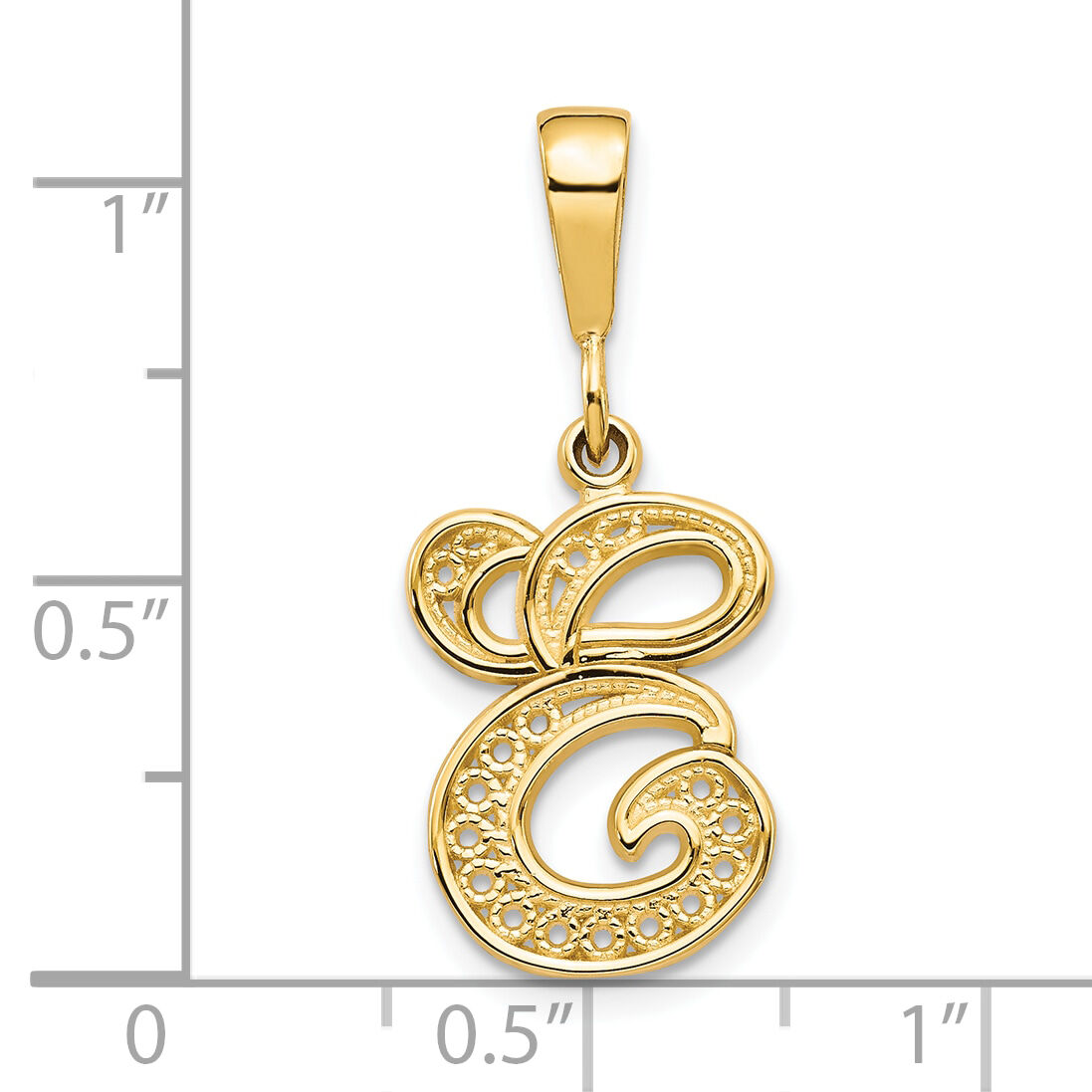 10k Initial E Pendant-10C242/E
