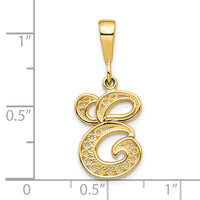 10k Initial E Pendant-10C242/E