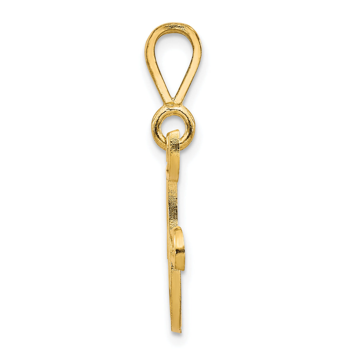 10k Initial F Pendant-10C242/F