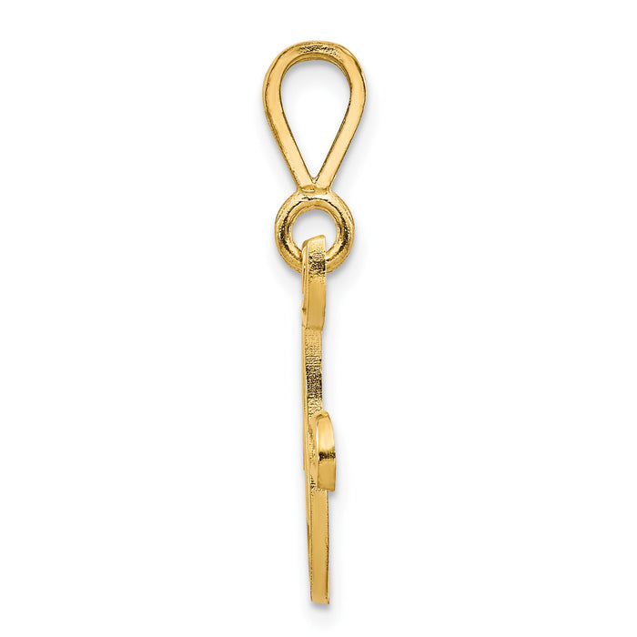 10k Initial F Pendant-10C242/F