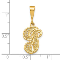 10k Initial G Pendant-10C242/G