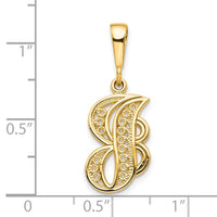 10k Initial J Pendant-10C242/J