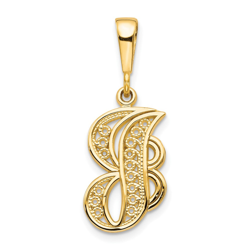 10k Initial J Pendant-10C242/J