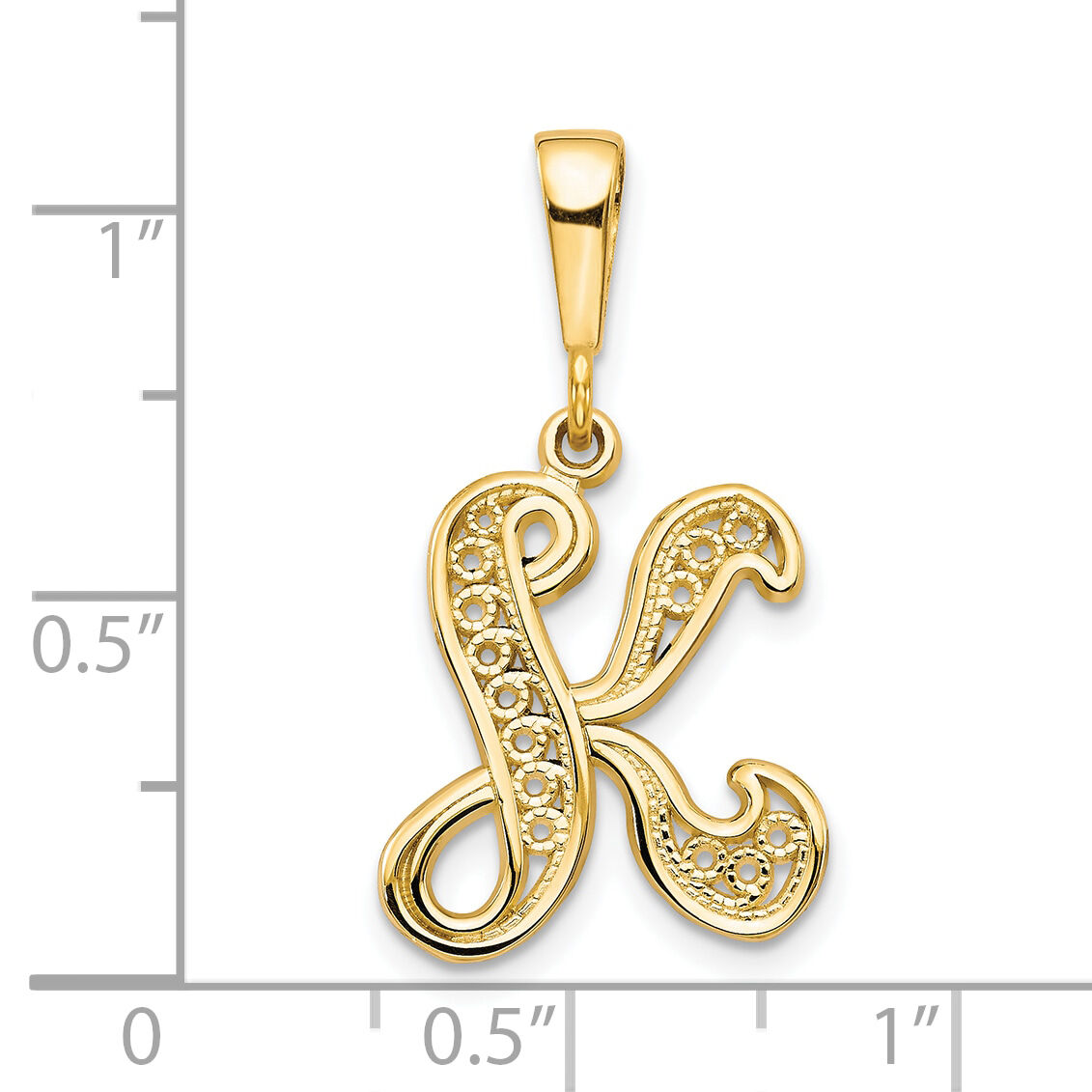 10k Initial K Pendant-10C242/K
