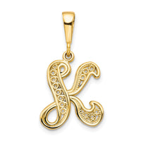 10k Initial K Pendant-10C242/K