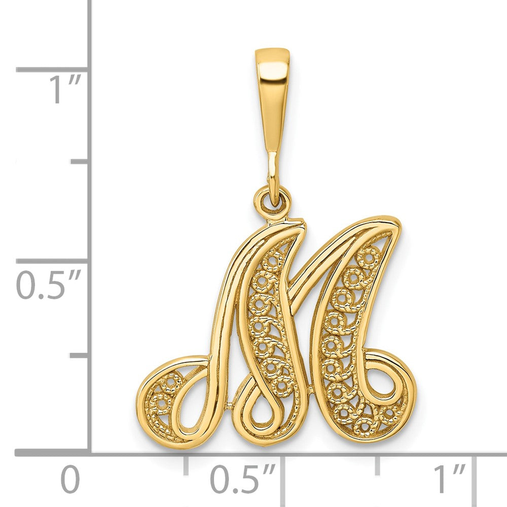 10k Initial M Pendant-10C242/M