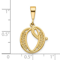 10k Initial O Pendant-10C242/O