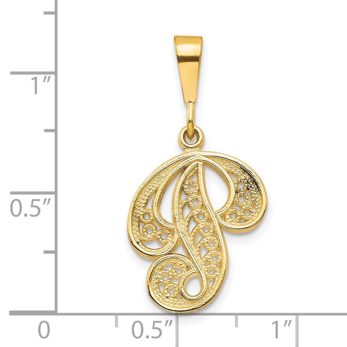 10k Initial P Pendant-10C242/P