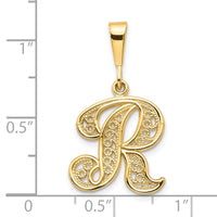 10k Initial R Pendant-10C242/R