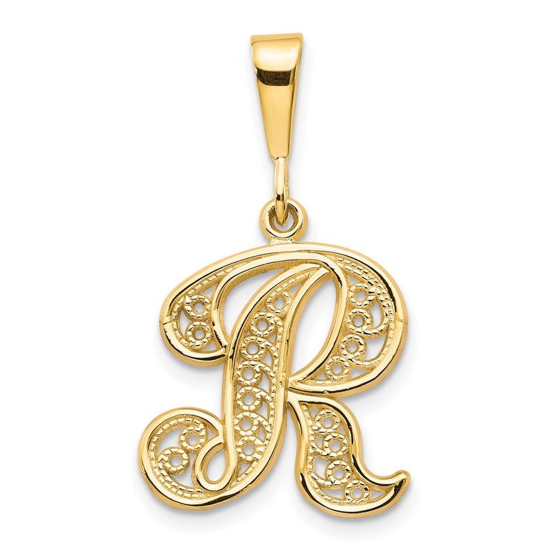 10k Initial R Pendant-10C242/R