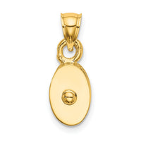 10K Polished 3-D Moveable Pulley Charm-10C2479