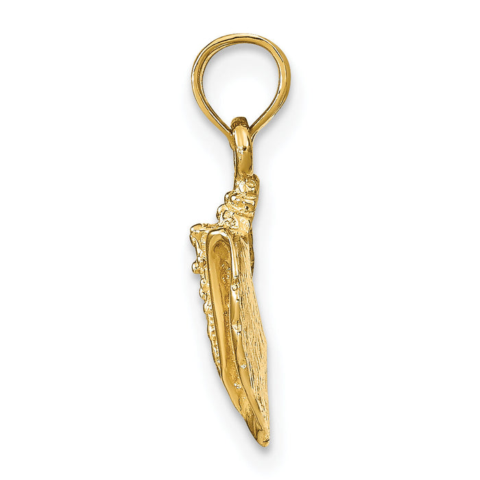 10k Conch Shell Pendant-10C2526