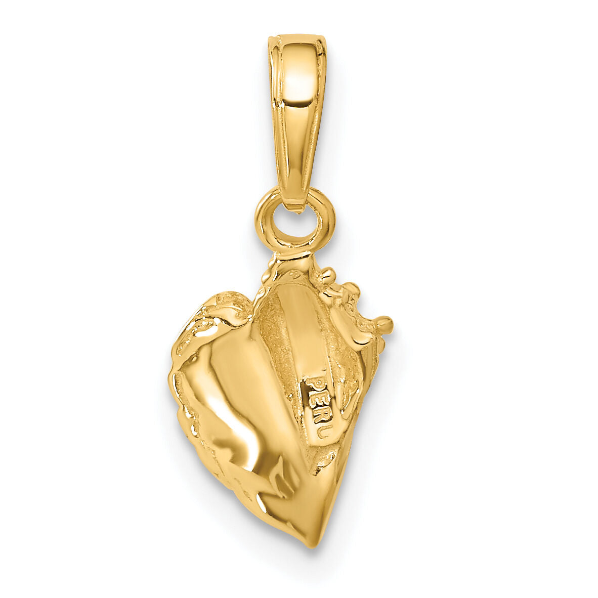 10k Conch Shell Pendant-10C2526