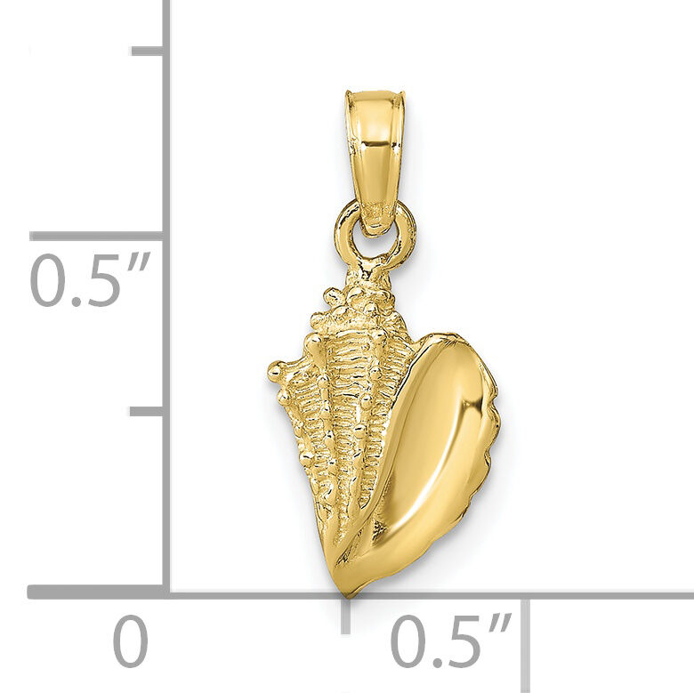 10k Conch Shell Pendant-10C2526