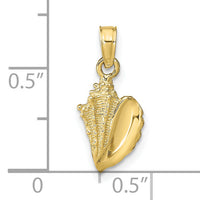 10k Conch Shell Pendant-10C2526