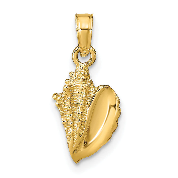10k Conch Shell Pendant-10C2526