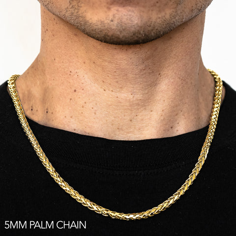 10KT PALM CHAINS