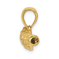 10K Solid Polished 3-D Lacrosse Stick Pendant-10C2629