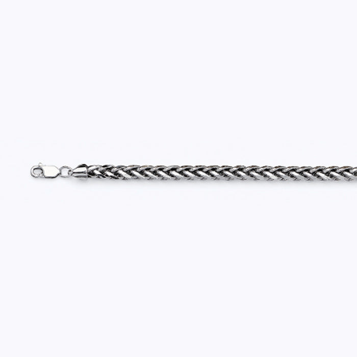 14K 5MM WHITE GOLD PALM 20" CHAIN NECKLACE (AVAILABLE IN LENGTHS 7" - 30")